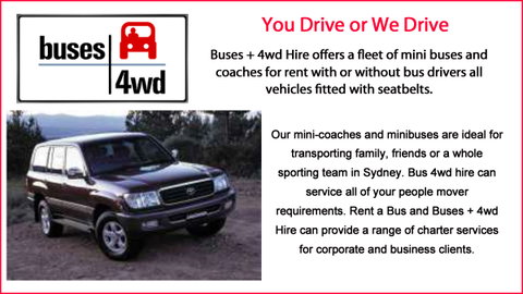 Buses 4WD Hire Pty Ltd - Rental Cars 1