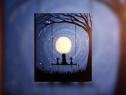 Grab A Glass Of Wine And Learn To Paint 'Moonrise'! - Rental Cars 0